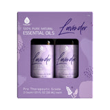 Pursonic 100% Natural Lavender Essential Oils, Pro Therapeutic Grade - 2 Count 30ML Each by Pursonic