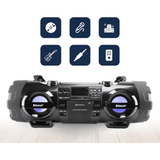 Emerson Dual Subwoofer Bluetooth Boombox