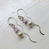 Innovative 925 Silver Swarovski Crystal Pearl Ear Threaders
