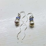 Innovative 925 Silver Swarovski Crystal Pearl Ear Threaders