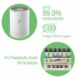 Pursonic Air Purifier with 6-Pack Premium Essential Oils Collection by Pursonic
