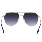 Farrah - Midnight Square Aviator Sunglasses by TopFoxx