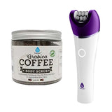 Pursonic Smooth & Energized Skincare Bundle: 6-in-1 Smooth Glide Epilator + Arabica Coffee Body Scrub