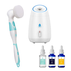 Pursonic Complete Spa & Skincare Bundle – Facial Steamer, Cleansing Brush, and Anti-Aging Serum Set by Pursonic