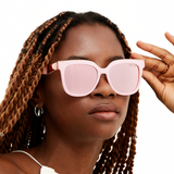 Coco - Rosegold Frame Rosegold Lens Wayfarer Sunglasses by TopFoxx