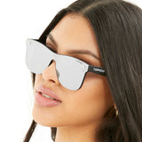 Sustainable Future Wife - Silver Square Wayfarer Sunglasses by TopFoxx