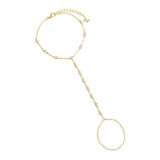 Colored CZ Station Hand Chain by By Adina Eden