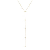 Diamond By The Yard Lariat 14K by By Adina Eden