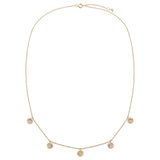 Diamond Dangling Bezel Necklace 14K by By Adina Eden