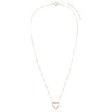 Classic Diamond Heart Necklace 14K by By Adina Eden