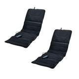 Pursonic Full-Body Massage Mat with Heat 2 pack – Multi-Zone Vibration Relief for Back, Lumbar & Legs