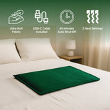 Pursonic Large Electric Heating Pad with USB-C – 12"x24", Ultra Soft Fabric, 3 Heat Settings, Auto Shut-Off