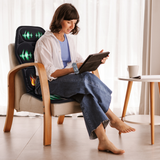 Ultimate Relaxation Bundle: Heated Chair Mat, Rechargeable Rolling Massager, and 3-Speed Massage Gun