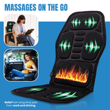 Ultimate Relaxation Bundle: Heated Chair Mat, Rechargeable Rolling Massager, and 3-Speed Massage Gun