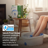 Foot Spa Massager with Tea Tree Oil Foot Salt Scrub (Warming Function)