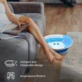 Home Comfort Bundle – Pursonic 3-Setting Electric Heating Pad & Compact, Collapsible Footbath Spa Massager by Pursonic