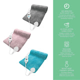 Pursonic Comfort Trio Heating Pad Set – Teal, Pink & Gray by Pursonic