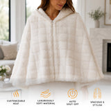 Pursonic Electric Plush Heated Poncho Shawl