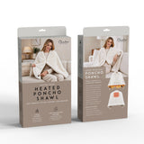 Pursonic Electric Plush Heated Poncho Shawl