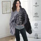 Pursonic Electric Plush Heated Poncho Shawl & Ultra-Compact Power Bank
