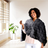 Pursonic Electric Plush Heated Poncho Shawl & Ultra-Compact Power Bank