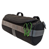 Handlebar Bag - Black & Green Burrito by HandleStash