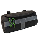 Handlebar Bag - Black & Green Burrito by HandleStash