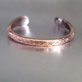 Handmade 2 ounce 6 Gauge Copper Hammered BIGGA Bangle