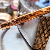 Handmade 2 ounce 6 Gauge Copper Hammered BIGGA Bangle