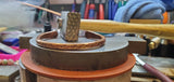 Handmade 2 ounce 6 Gauge Copper Hammered BIGGA Bangle