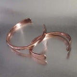 Handmade 2 ounce 6 Gauge Copper Hammered BIGGA Bangle