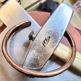 Handmade 2 ounce 6 Gauge Copper Hammered BIGGA Bangle