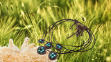 Handmade Copper Robin Nest Necklace with Up To 5 Beads