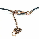Handmade Large Copper and Silver Wire Cross Necklace for Men