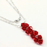 Handmade Swarovski Crystal Rock Candy Bar Necklace