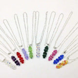 Handmade Swarovski Crystal Rock Candy Bar Necklace