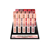 RUDE High Gloss Profit Lip Lacquer Display Set, 80 pcs