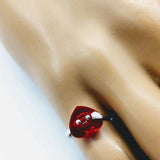 I Love You Crystal Heart Bling Ring by Alexa Martha Designs