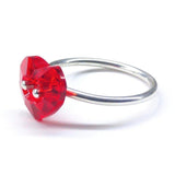 I Love You Crystal Heart Bling Ring by Alexa Martha Designs