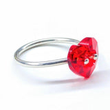 I Love You Crystal Heart Bling Ring by Alexa Martha Designs