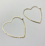 Heart Hoops - Size Large by Jennifer Cervelli Jewelry