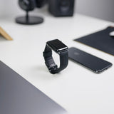 Leather Apple Watch Strap - Matte Black by Bullstrap