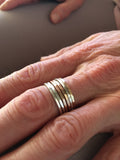 Rustic Stacking Rings by Jennifer Cervelli Jewelry