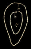 Minimalist's Delight Tiny Dot Studs Bracelet and Necklace Set in Silver RoseGold and Gold