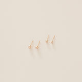 Golden Bead Studs by Urth and Sea
