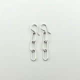 Paperclip Chain Earrings by Jennifer Cervelli Jewelry