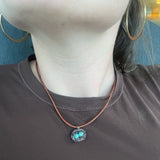 Copper Robin Nest Necklace with Up To 5 Beads by Alexa Martha Designs
