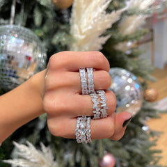 Princess Cut Eternity Band by By Adina Eden