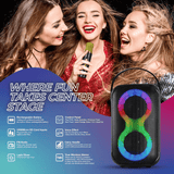 IQ Sound Karaoke Kraze 2x 4-Inch Portable Bluetooth Speaker