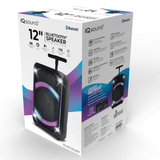 IQ Sound 12-Inch Portable Bluetooth Party Speaker with TWS